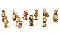 Lot 468 - A collection of ten various Gobel figures of children 'for mother'