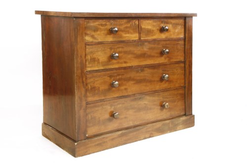 Lot 713 - A Victorian mahogany chest