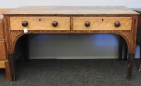 Lot 732 - A country made two drawer serving table