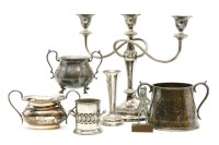 Lot 460 - A large collection of silver plated items