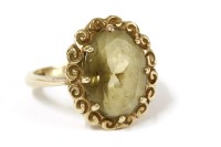 Lot 56 - A 9ct gold single stone citrine ring