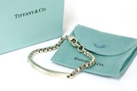 Lot 110 - A Tiffany & Com. sterling silver identity bracelet