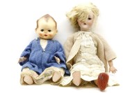 Lot 304 - An Armand Marseille bisque headed doll and one other doll