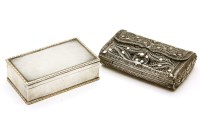 Lot 187 - A Victorian silver table snuff box