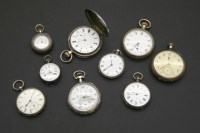 Lot 136 - A box of silver pocket watches