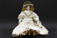 Lot 323 - A Victorian bisque head doll