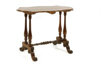 Lot 640 - A Victorian rosewood centre table