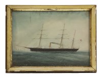 Lot 575 - A 19th century painting 
BRITISH IRON SHIP