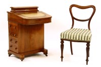 Lot 680 - A late Victorian inlaid davenport