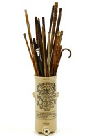 Lot 763 - A quantity of various walking sticks and swagger sticks