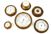 Lot 342 - A large aneroid barometer by E Johnson & Sons of Derby