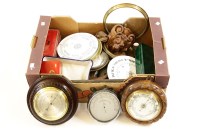 Lot 384 - A quantity of various aneroid barometer parts