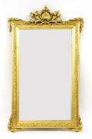 Lot 619 - A gilt framed wall mirror