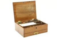 Lot 486 - A George Romney & Co mahogany cased artist box with original contents