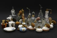 Lot 202 - A collection of scent bottles to include one by Limoges