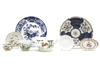 Lot 349 - Eight 18th century Chinese porcelain items