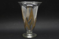 Lot 261 - A mid 20th century cut and acid etched glass vase