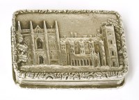 Lot 180 - A George IV silver castle top vinaigrette