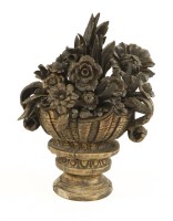 Lot 529 - A French carved wooden fireplace display