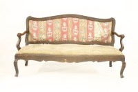 Lot 775 - A French chestnut settee