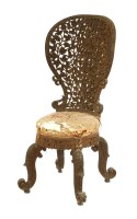 Lot 754 - An Indian side chair