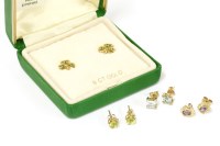 Lot 48 - A collection of stud earrings