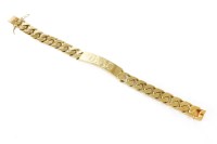 Lot 51 - A 9ct gold identity bracelet