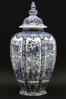 Lot 188 - A Delft vase and cover