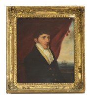Lot 330 - 18th century English School
PORTRAIT OF A NAVAL OFFICER
Oil on panel
34 x 29 cm