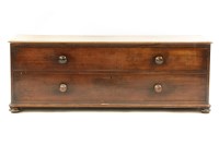 Lot 473 - A Victorian mahogany low chest/bench