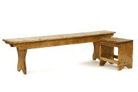 Lot 415 - An early 20th century pine bench