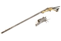 Lot 192 - The lock mechanism (only) for a double barrelled shotgun