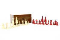 Lot 157 - A late 19th century ivory 'Barleycorn' chess set