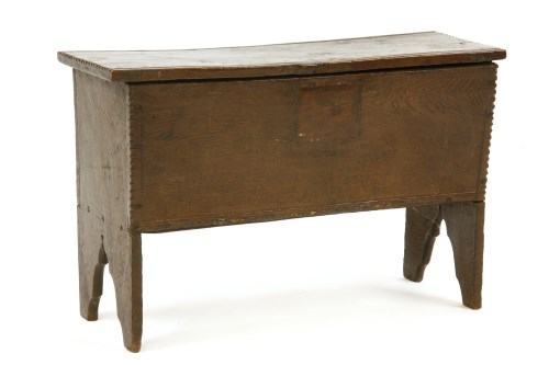 Lot 413 - A 17th century oak coffer