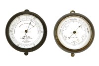Lot 232A - A zinc cased 'fisherman's aneroid barometer'