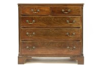 Lot 502 - A George III mahogany straight front chest