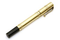 Lot 85 - An 18k rolled gold Columbus fountain pen