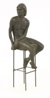 Lot 301 - 20th century school
A BOY SEATED ON A STOOL
Plaster with a metal frame
80cm high