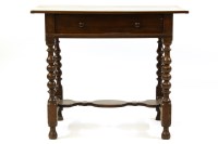 Lot 391 - An oak side table