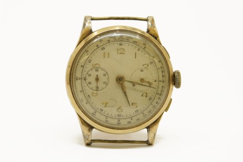 Lot 2 - A gentlemen's 18ct gold Chronograph watch