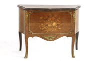 Lot 525 - A 20th century Epstein type Kingwood and crossbanded two drawer bombé commode