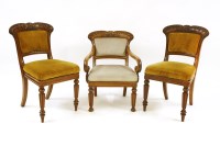 Lot 406 - A pair of William IV mahogany single chairs