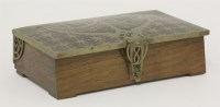 Lot 193 - A French Art Nouveau rosewood casket