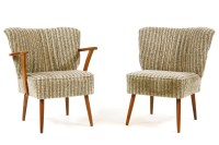 Lot 441 - Two 50's cocktail chairs
