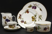 Lot 200 - Royal Worcester Evesham porcelain dinner and tea service