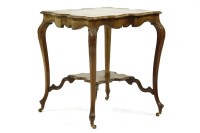 Lot 429 - Edwardian mahogany ornate side table