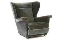 Lot 421 - Retro 1960's velvet upholstered armchair
