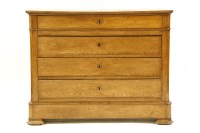 Lot 462 - A 19th century French oak chest of drawers