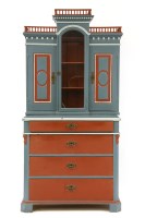 Lot 409 - A Continental painted cabinet/chest of drawers