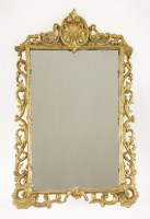 Lot 497 - A George III-style giltwood wall mirror